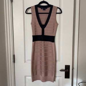 French Connection Pink Bandage dress